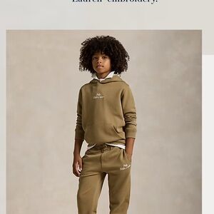 Polo by Ralph Lauren Tan Set. Boys 10 years